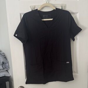 Figs Women's Black Scrub Top